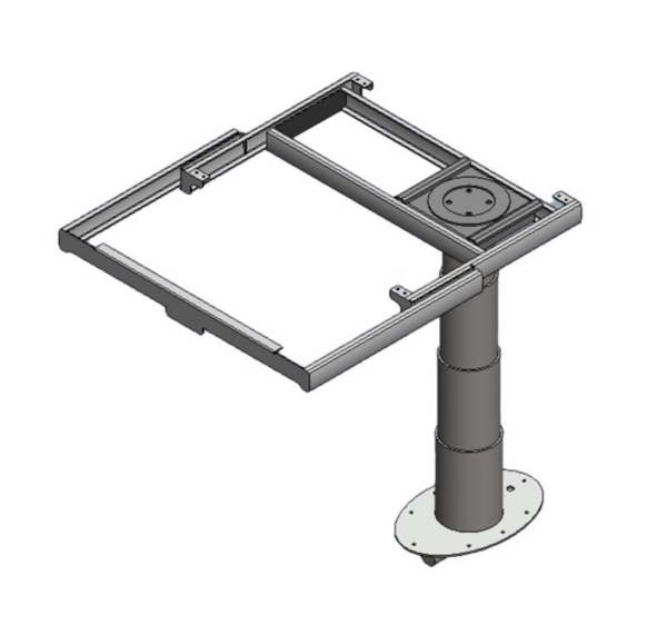 EMH Bailey Adjustable Column Table Leg & Top Frame