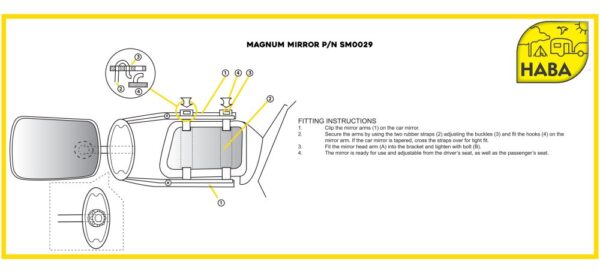 CH4501 Magnum Towing Mirror - Image 2